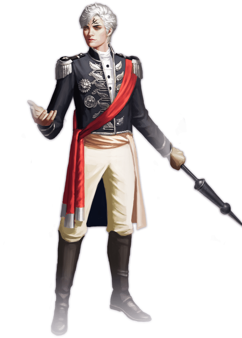 銀の大礼服 skin character