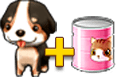 cute puppy + pet milk powder